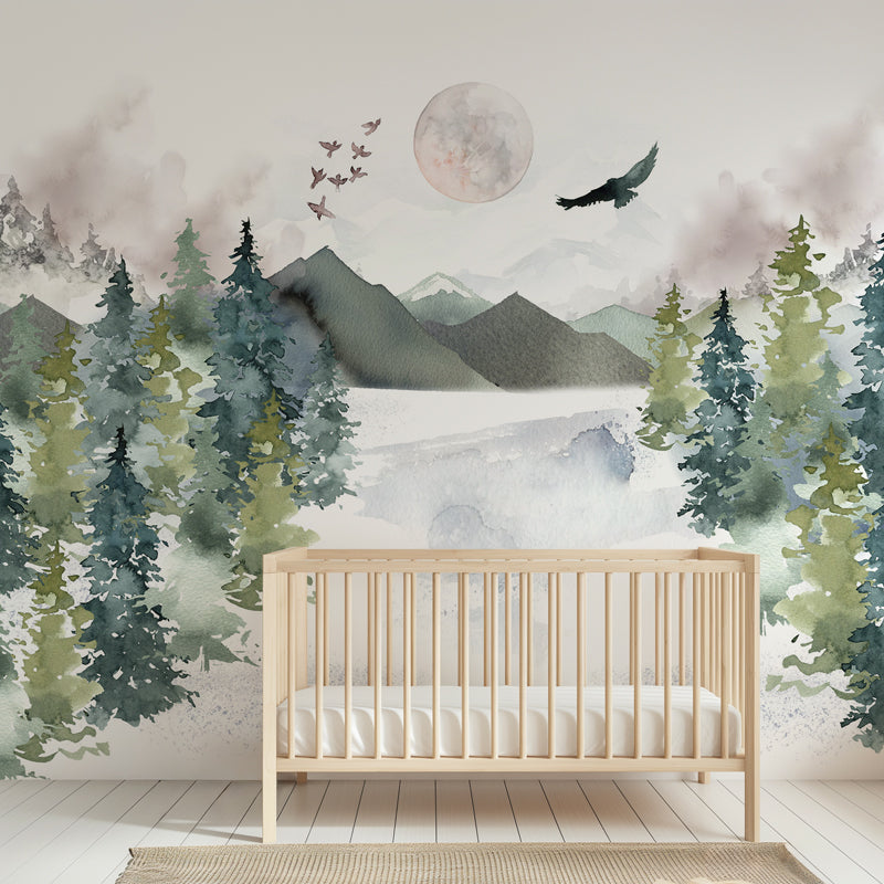 Woodland Forest Nursery Wallpaper