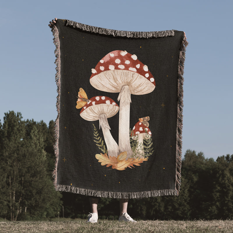 100% soft cotton mushroom woven bedspread for cozy homes