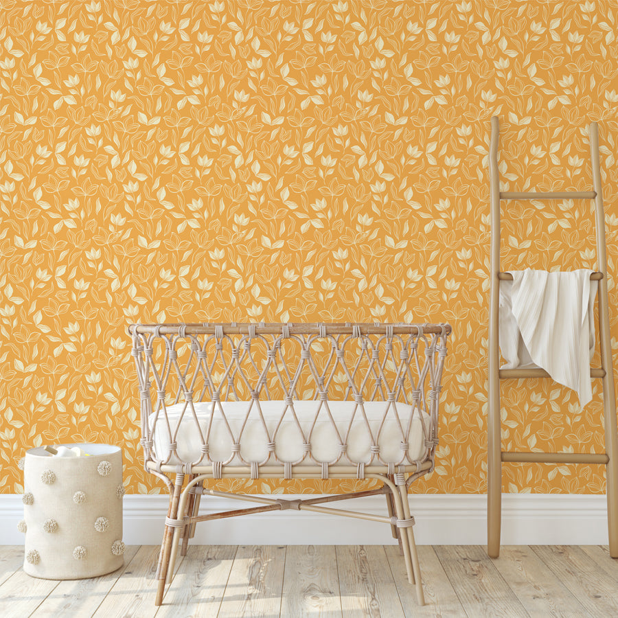 Yellow Removable Wallpaper For Nursery