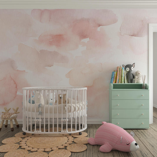 Pink watercolor wallpaper