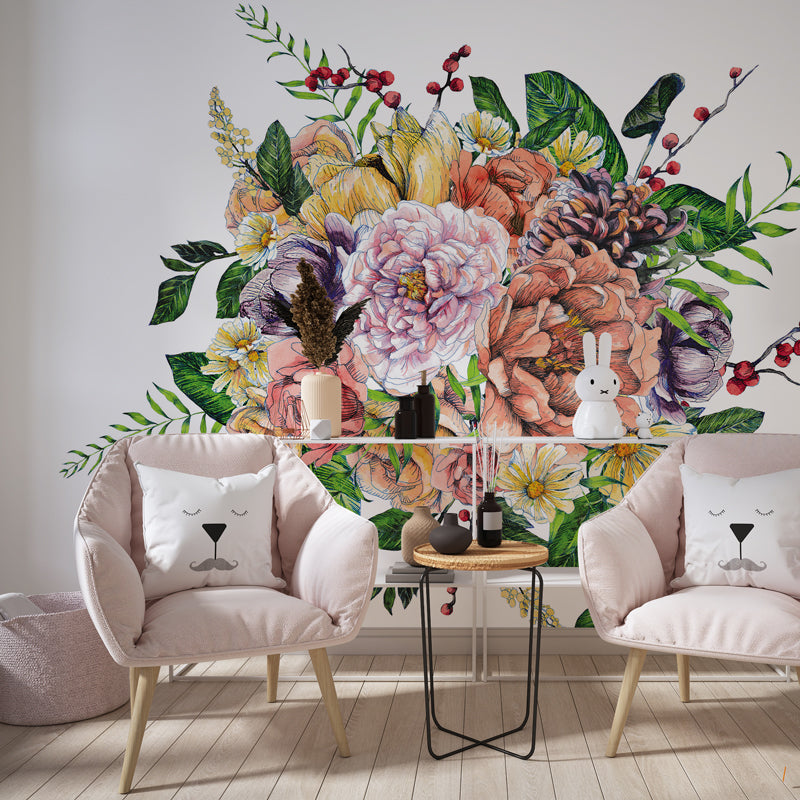 Floral Wall Mural For Nursery