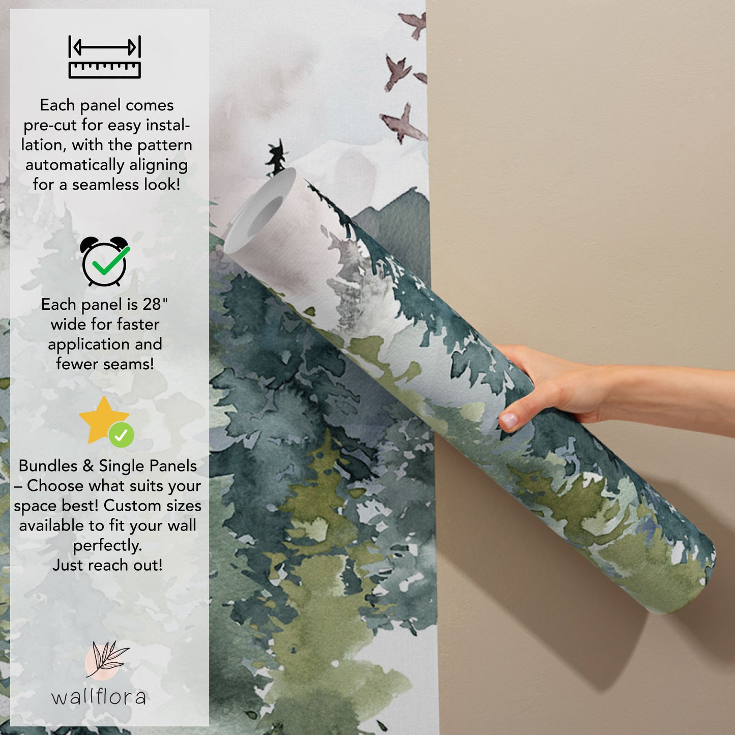 Woodland Forest Nursery Wallpaper