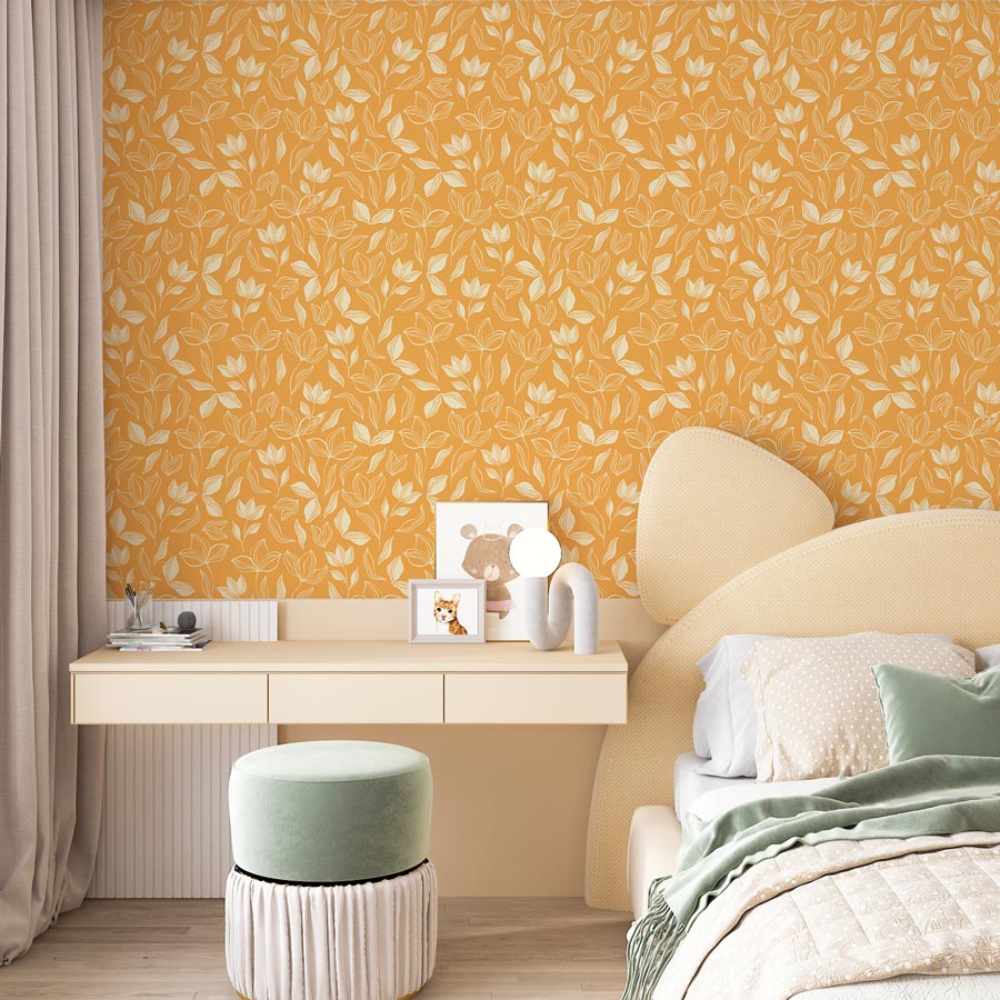 Yellow Removable Wallpaper For Nursery
