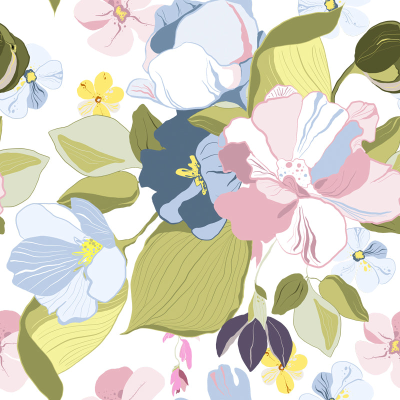 Pink Floral Wallpaper For Girls Bedroom