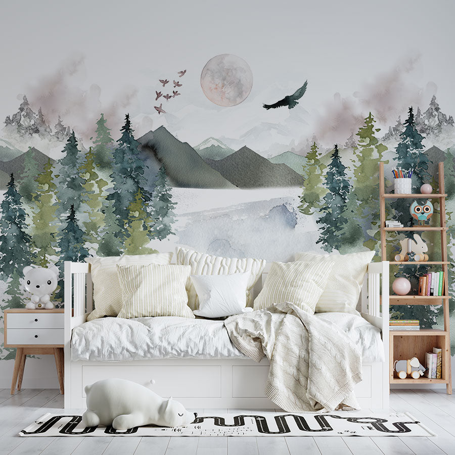 Woodland Forest Nursery Wallpaper