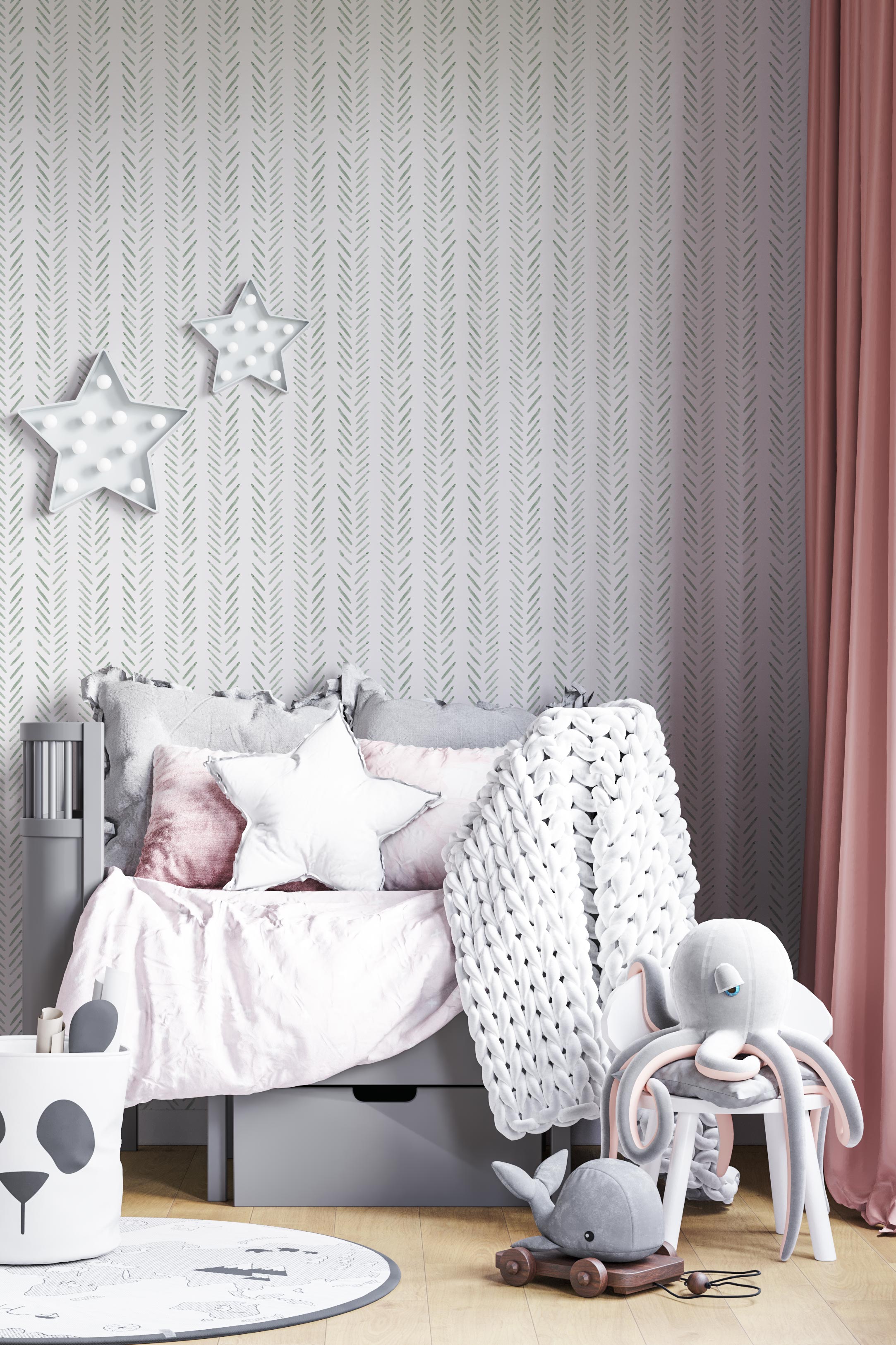 files/Wallpaperwithherringbonepatterninsagecoloronawallinanursery.jpg
