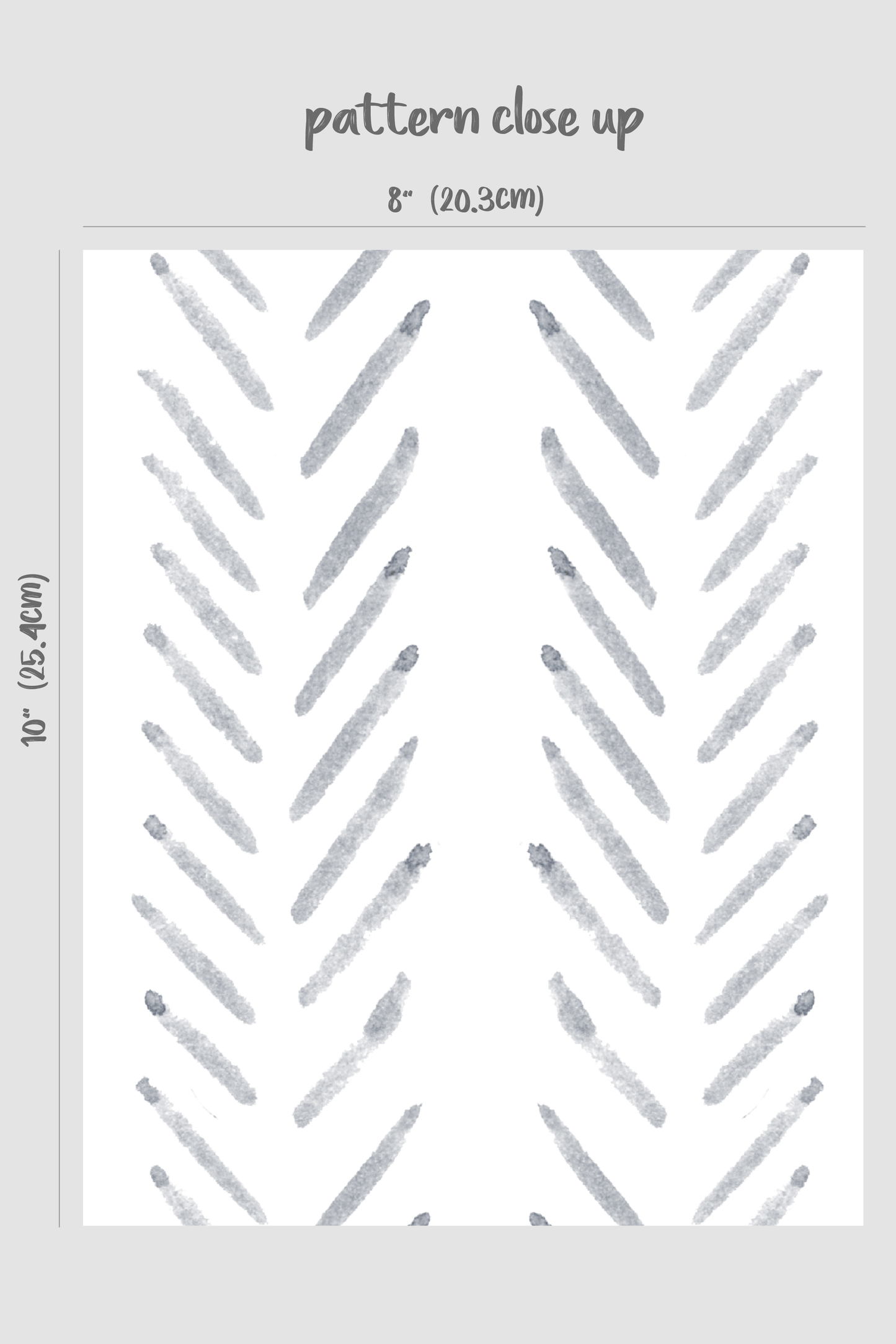 Grey herringbone removable wallpaper