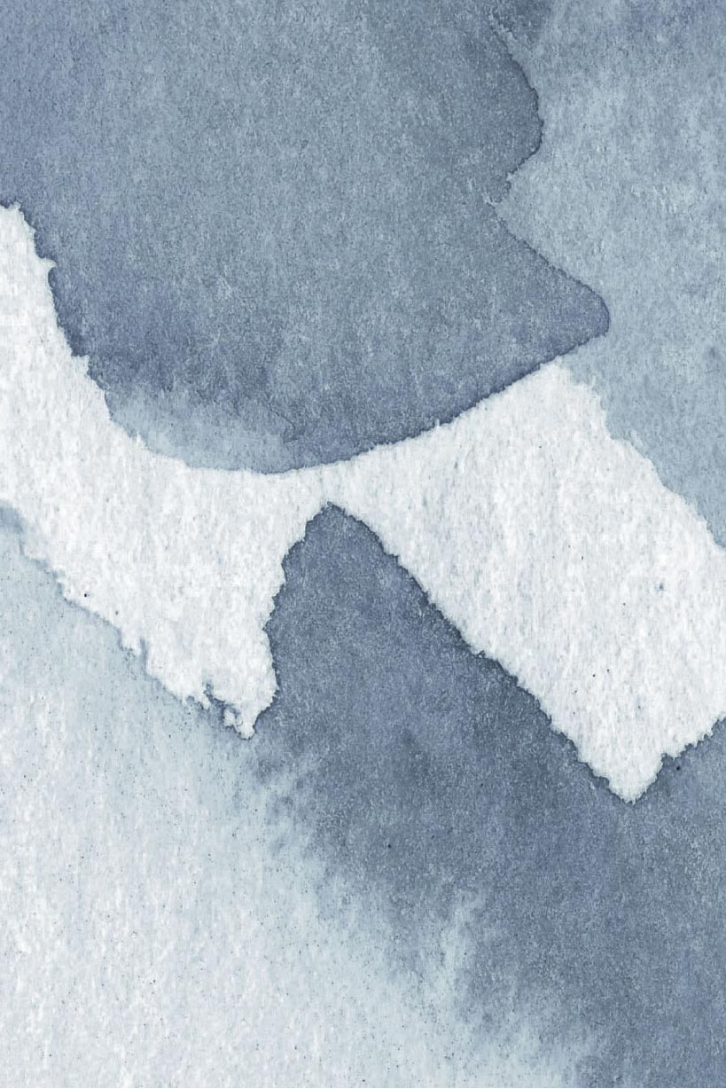 Peel and stick blue watercolor wallpaper