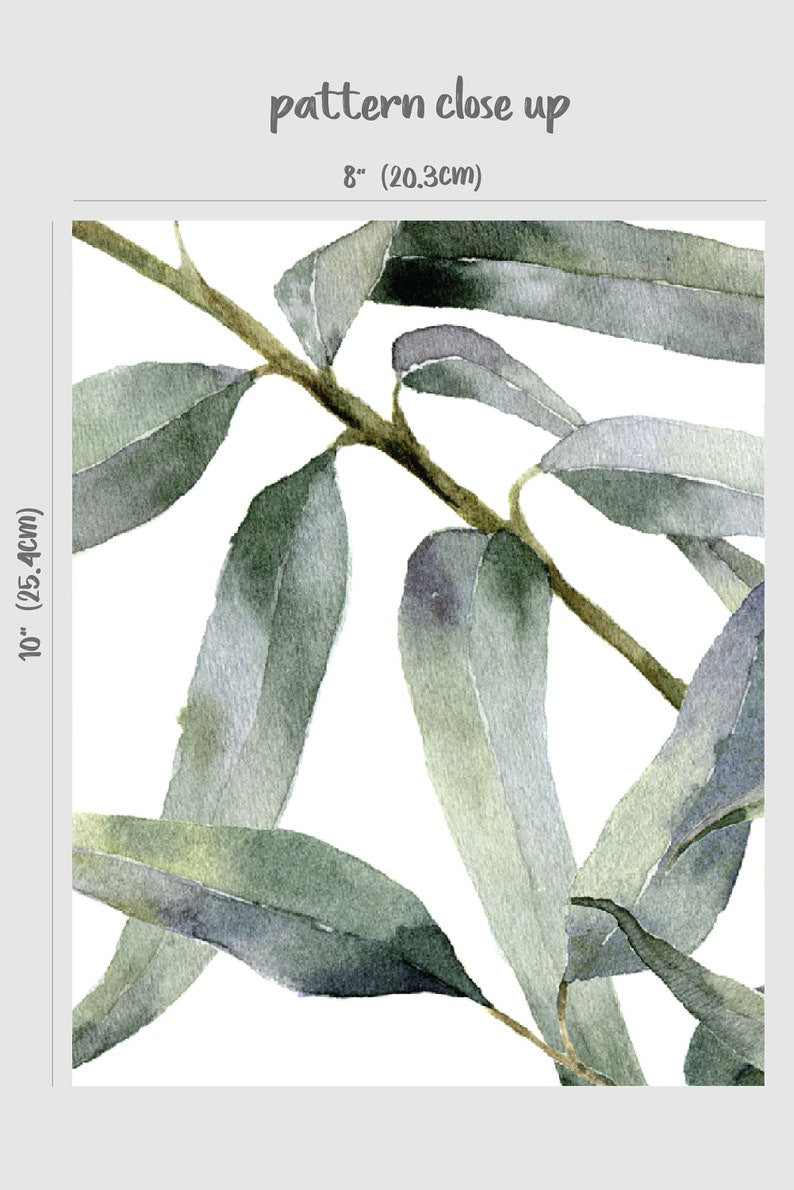 Eucalyptus Leaves Wallpaper Mural