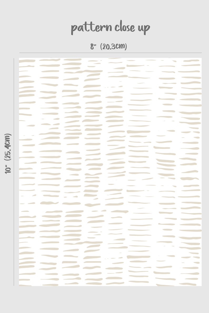 Strokes Pattern Removable Wallpaper For Laundry Room
