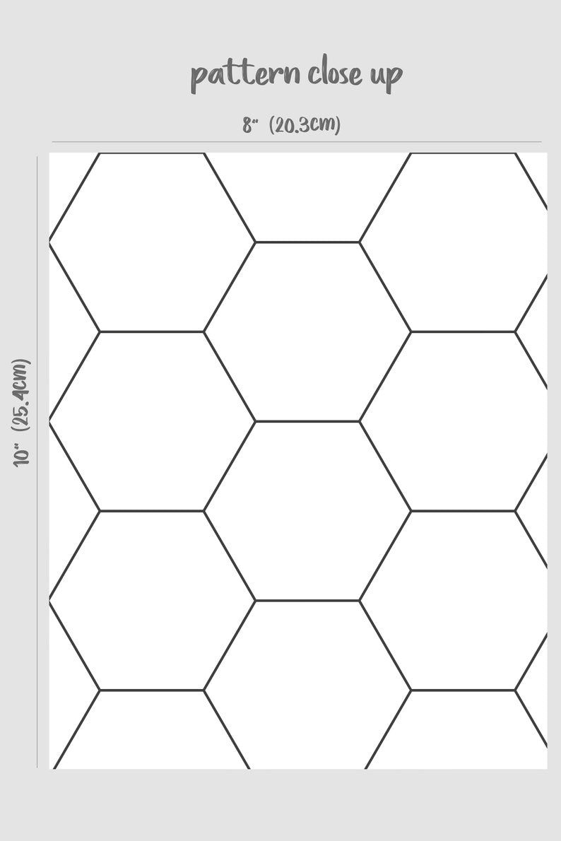 Honeycomb Pattern Removable Wallpaper