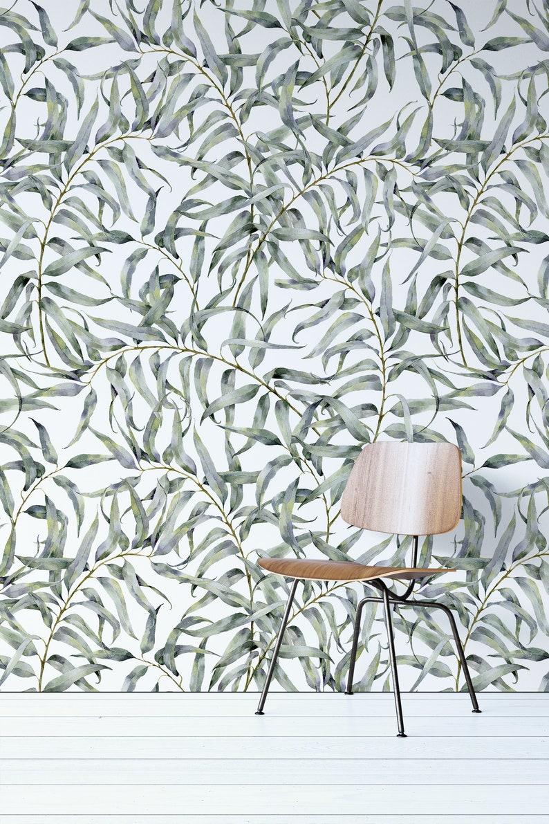 Eucalyptus Leaves Wallpaper Mural