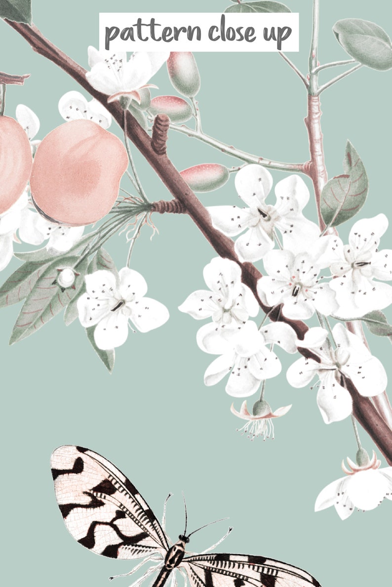Blue Botanical Peel And Stick Wallpaper