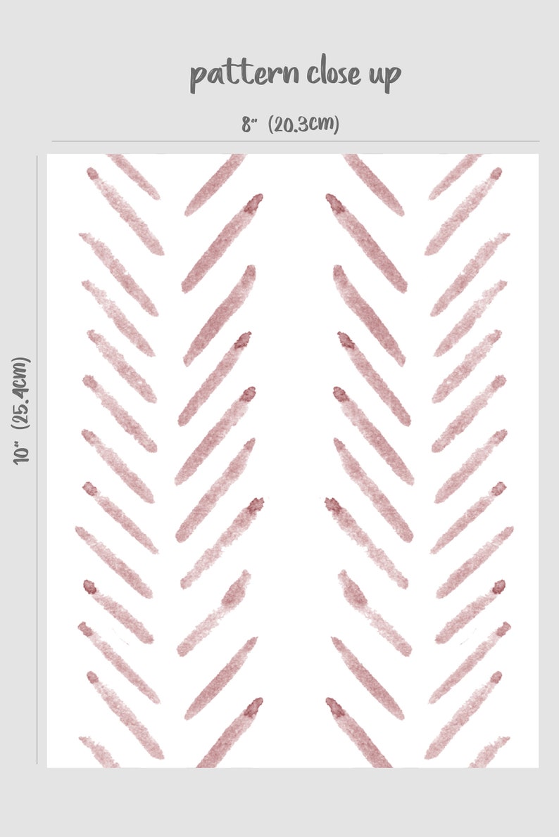 Pink herringbone removable wallpaper
