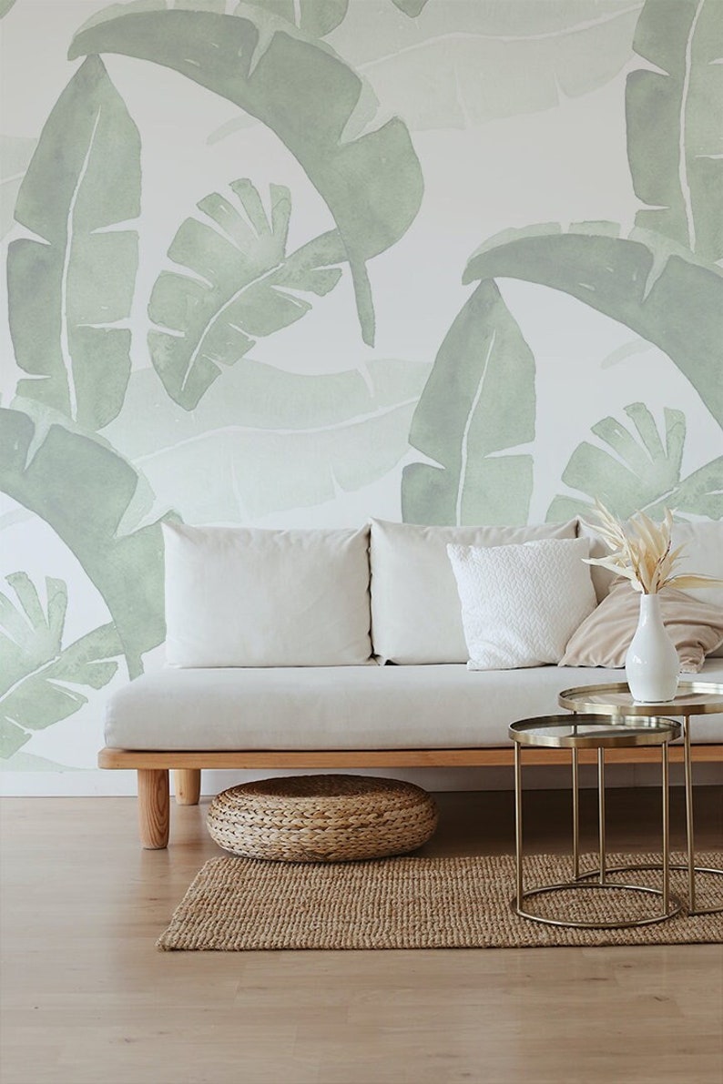 Large Banana Leaves Wall Mural