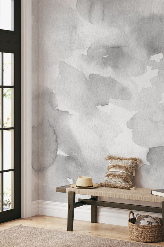 Grey watercolor wallpaper