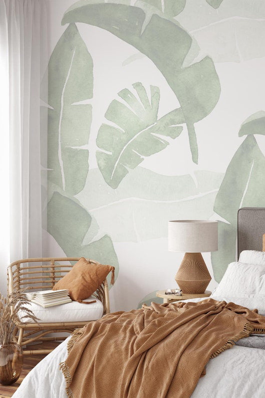 Large Banana Leaves Wall Mural