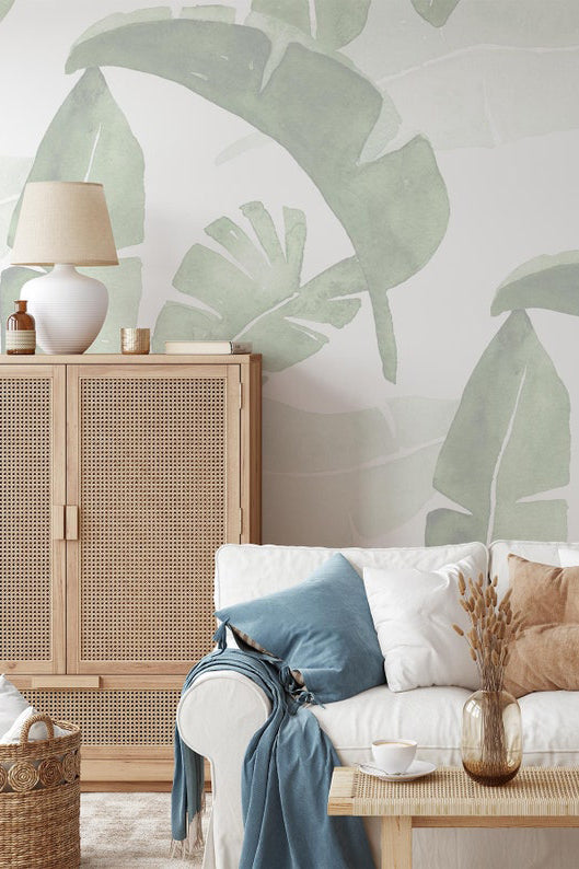 Large Banana Leaves Wall Mural