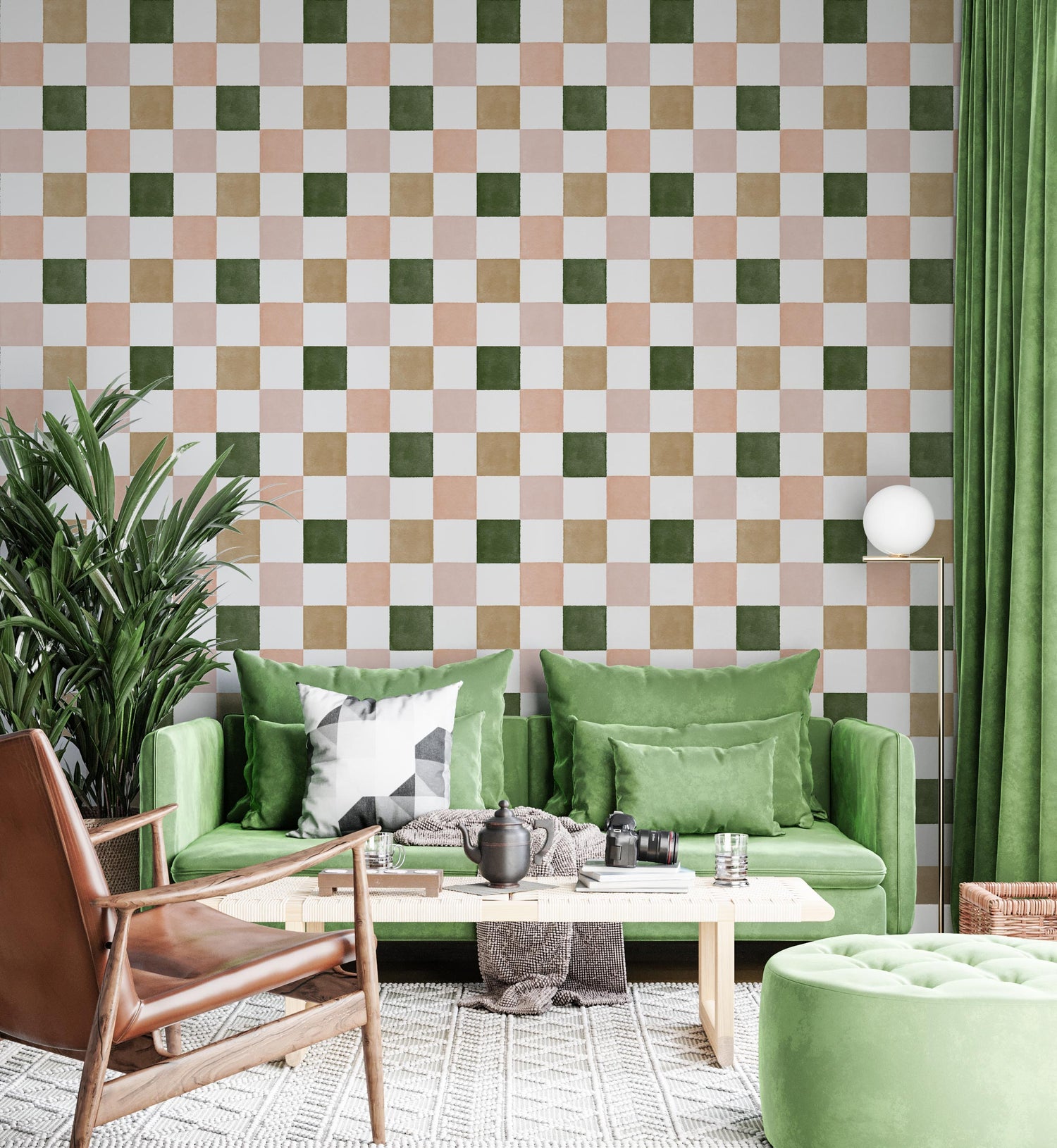 Checkered wallpaper