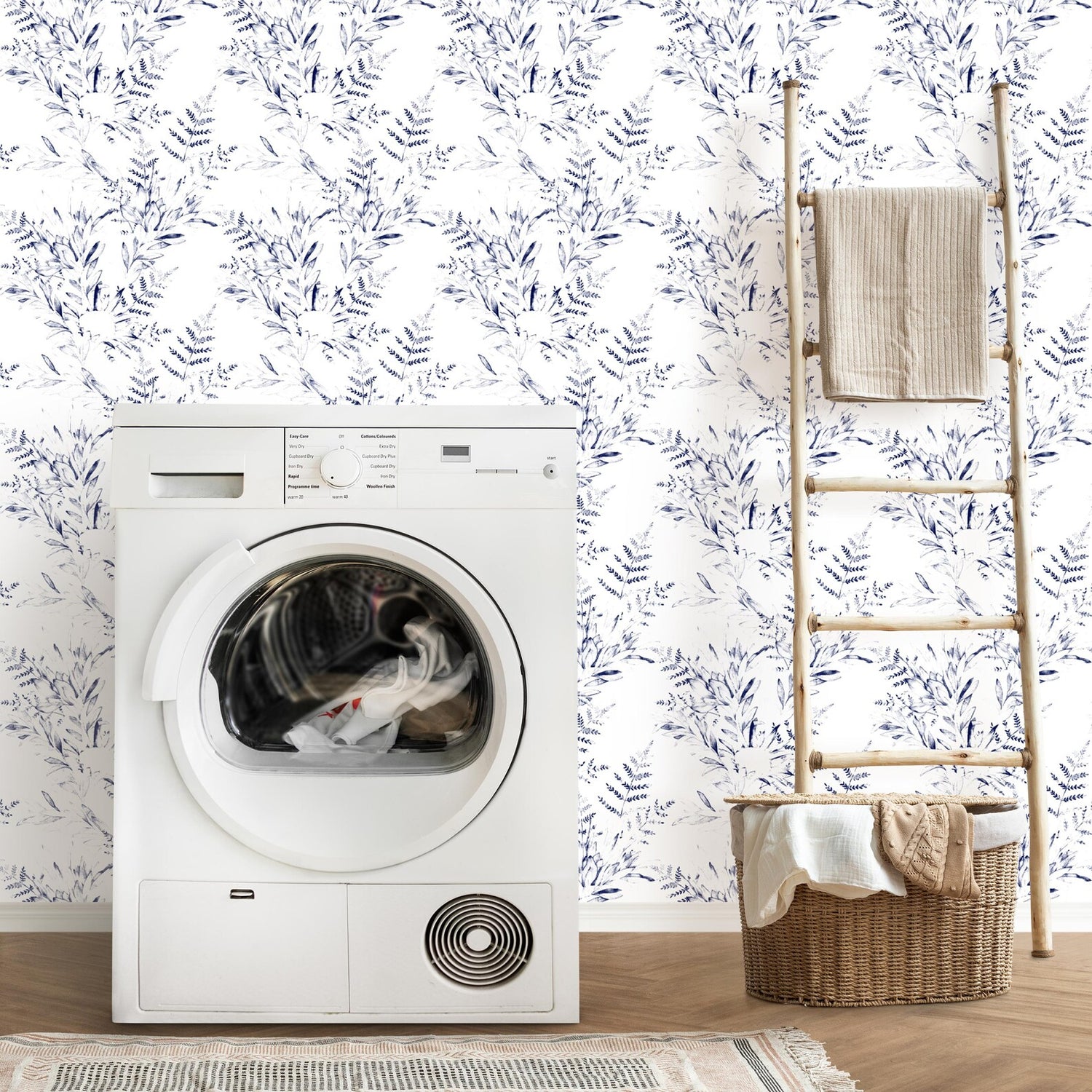 Laundry room wallpaper