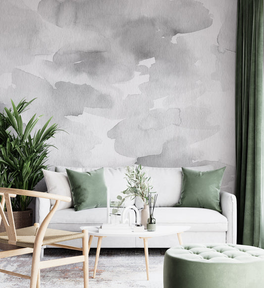 Grey watercolor wallpaper