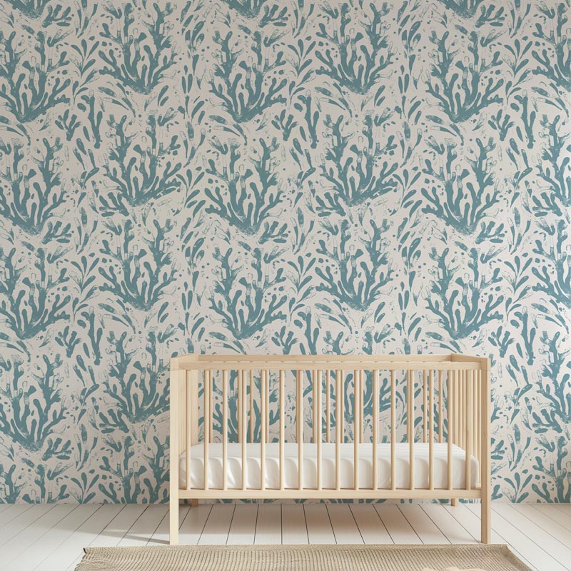 Blue Coral Removable Wallpaper