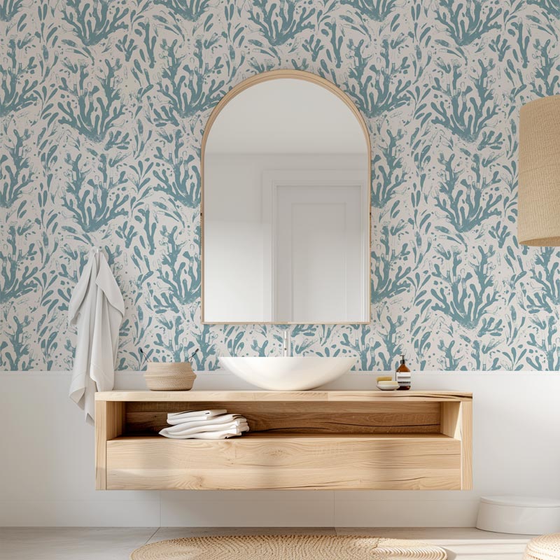 Blue Coral Removable Wallpaper