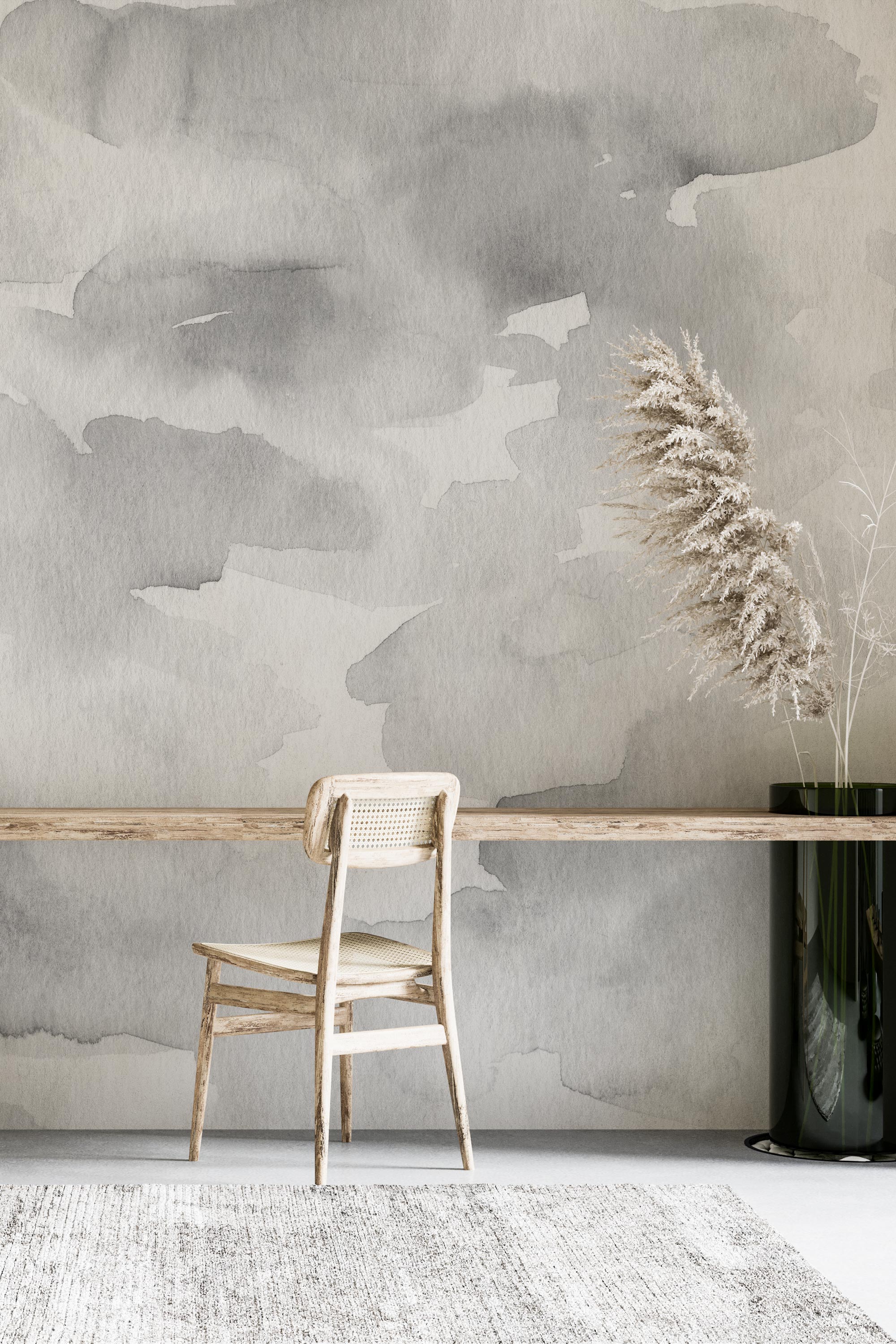 Grey watercolor wallpaper