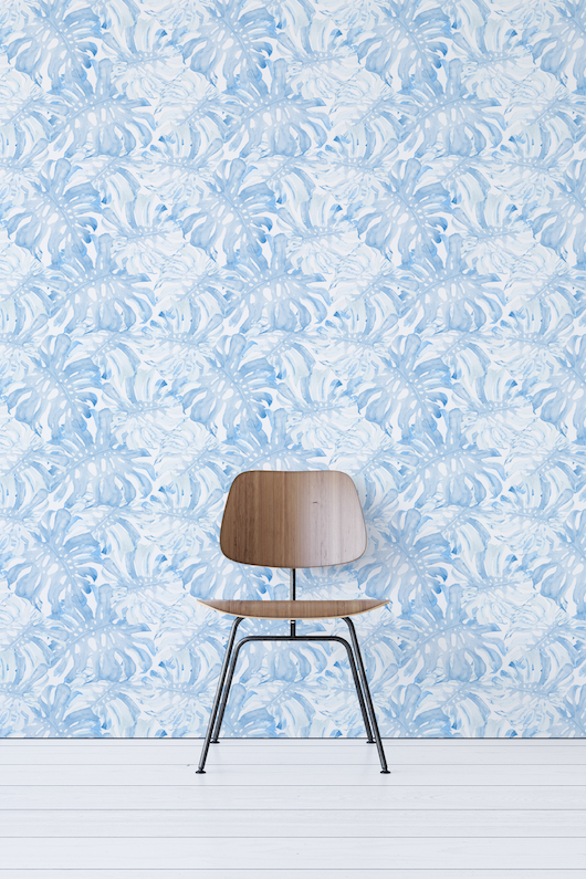 Blue Bedroom Peel And Stick Wallpaper