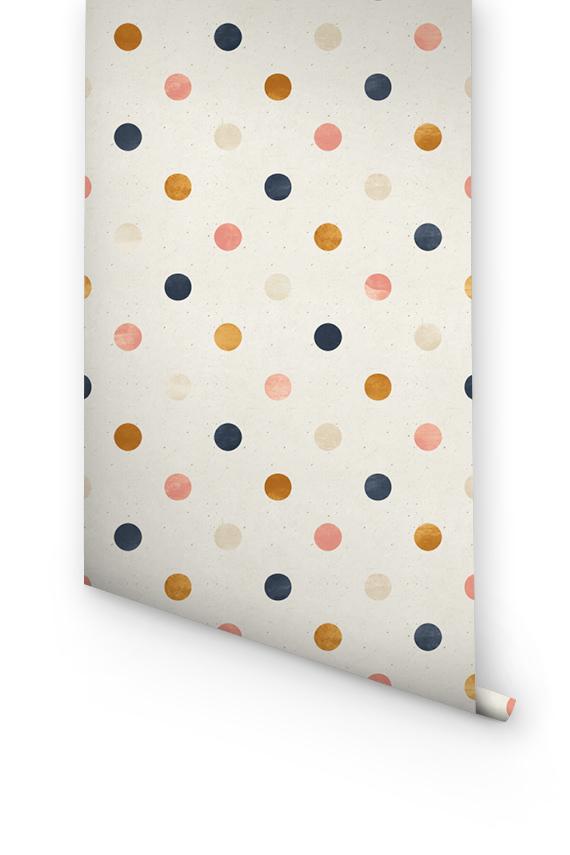 Colorful Dots Peel And Stick Wallpaper