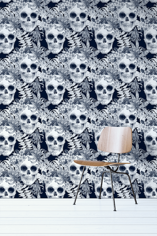 Skull Removable Wallpaper