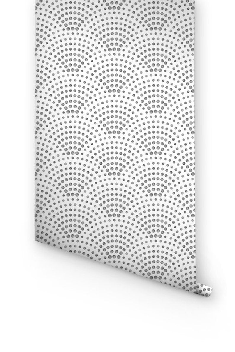 Scallop Dots Removable Wallpaper