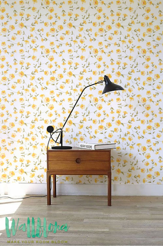 Yellow Petunia Removable Wallpaper