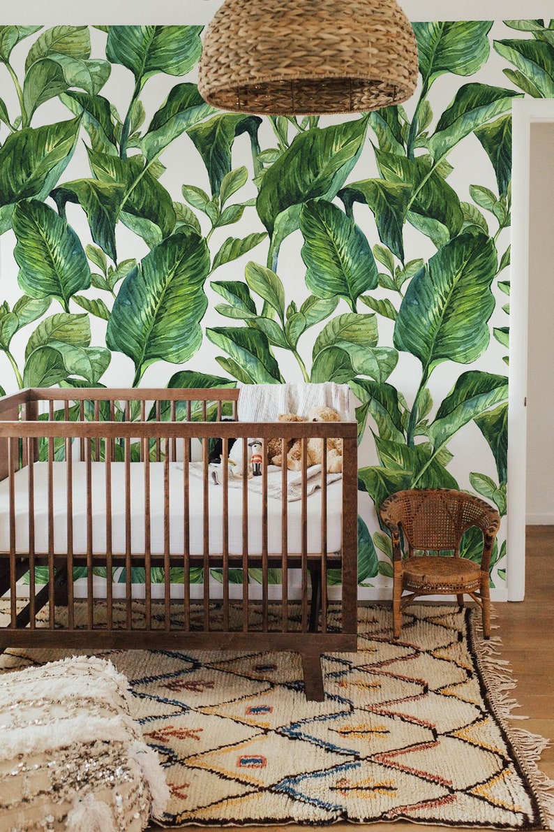 Tropical Wallpaper Mural For Nursery