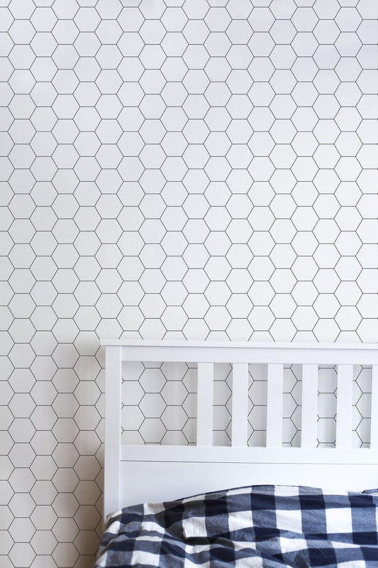 Honeycomb Pattern Removable Wallpaper